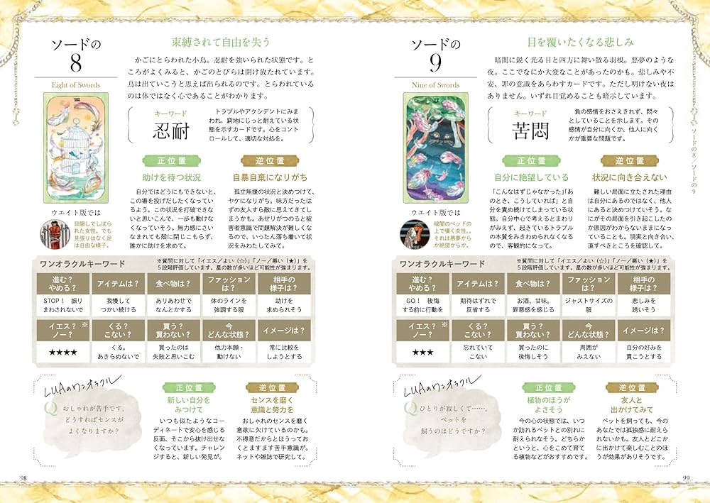 タロット教材8点おまとめ割引★タロットカードテキスト教材教科書恋愛占い占星術19 ②恋愛タイプ別カード78枚解説書☆タロットカード恋占いテキスト